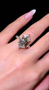 แหวนหมั้นเพชรโมอิสซาไนต์ทองคำแท้ 14K 18K รับรองโดย IGI เครื่องประดับ HPHT ของขวัญสำหรับเจ้าสาว แหวนเพชรจาก Customer Lab - Product Image 4