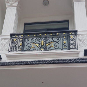 Charming Wrought <b>Iron</b> Balcony Railing Masterpieces That Offer Unmatched Weather Resistance and Grand Aesthetic Visual Appeal. - Product Image 1