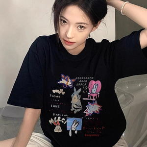 Nuevas camisetas informales para mujer, camisetas estampadas de alta calidad, camiseta de verano para mujer, camiseta de manga corta para mujer, ropa - Product Image 4