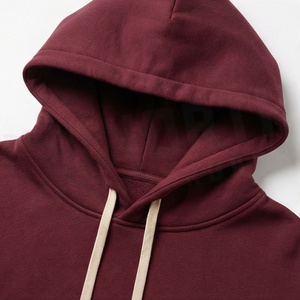 Pure Cotton Oversized Hoodie Drop Shoulder Streetwear Pullover Custom Logo Full Sleeves <b>Knee</b> Length Solid Pattern OEM - Product Image 4