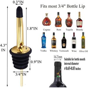 Juego de 12 Vertedores de Licor de Acero Inoxidable, Herramienta de Bar con Dispensador de Aceite de Oliva, Vertedor de Alcohol para Servir de Forma Conveniente - Product Image 3