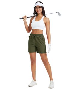 Shorts de sport confortables pour la randonnée, décontractés, d'été, pour filles, athlétiques, personnalisés, unis, à séchage rapide, pour l'entraînement, shorts pour femmes - Product Image 3
