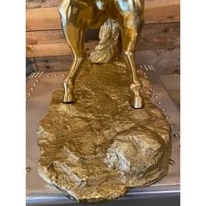 Sculpture de singe en métal faite à la main, accent artistique, statue de rhinocéros en métal tendance mondiale, décoration de luxe pour la maison, sculpture moderne polie - Product Image 2