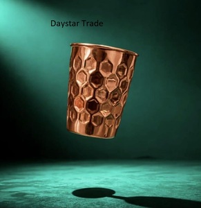 Vaso Reutilizable Clásico de Cobre Puro Martillado, Hecho a Mano, Utensilios de Bar Premium para el Hogar, Cocina, Restaurante y Bar - Product Image 1