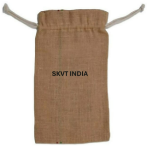 Custom Eco-Friendly 100% Organic Muslin Cotton Pouch Medium White Calico Cloth <b>Canvas</b> <b>Drawstring</b> <b>Bag</b> SKVT INDIA Promotional - Product Image 5