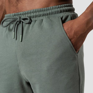 Pantalones cortos Bermuda de algodón de color sólido para hombre con cordón en la cintura y bolsillos, ropa informal, pantalones cortos transpirables de estilo urbano - Product Image 5