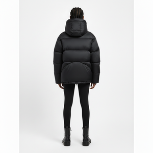 Blouson matelassé décontracté pour femme en coton teint, léger, pliable, grande taille, imperméable et écologique - Product Image 4