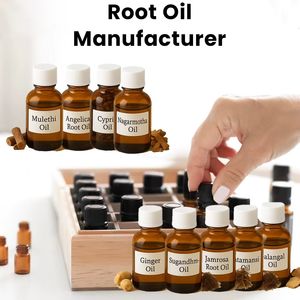 Huiles Essentielles 100% Pures et Naturelles d'Extraits de Racines : Curcuma, Angélique, Nagarmotha, Gingembre, Galangal – Qualité Supérieure, Fournisseurs en Gros OEM - Product Image 2