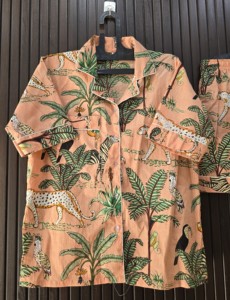 Conjunto de Pijama de Manga Corta de Algodón con Estampado Animal para Mujer, Ropa de Dormir Informal de Verano con Cierre de Botones - Product Image 5