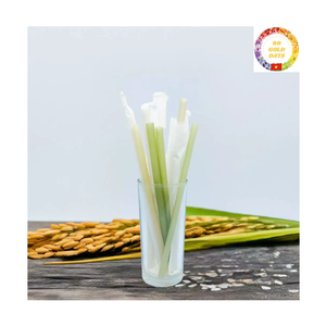 Rice Straws | Edible Biodegradable <b>Drinking</b> Straws | Mixed Color | Factory Direct Bulk Supply - Product Image 1