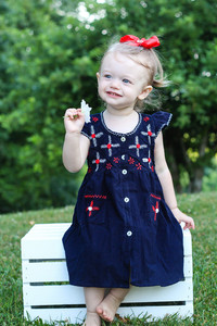 Robe à dentelle pour enfants, tenue de petite fille, Look Boho, tendance, pochette ouverte sur le devant et manches, vent d'été, tunique brodée, Aari, nouvelle collection 2020 - Product Image 5