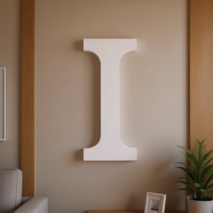 Letra Decorativa Ilan I de 11 cm, Arte de Pared Blanco, Decoración del Hogar - Product Image 3