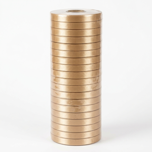 6mm <b>Champagne</b> Gold Single Face Satin Ribbon 100% Polyester Shrink-Resistant 20 Rolls X 8 Meter Pack Gift <b>Boxes</b> Wedding Favors - Product Image 4