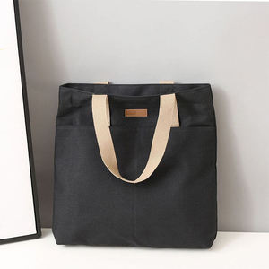 <b>Canvas</b> Tote <b>Bag</b> <b>Large</b> Size Olive Green Top Handle Daily Use Shopping <b>Bag</b> - Product Image 3