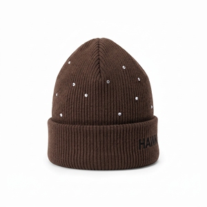 Wholesale Blank <b>Wool</b> Acrylic Knitted <b>Beanie</b> Warm Winter <b>Hat</b> Custom Logo Unisex Cuffed Cap - Product Image 3