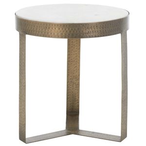WoodStone Conical Marble <b>Walnut</b> Accent <b>Table</b> | Heavy-Duty Solid Stone Base Wooden Pedestal <b>Table</b> for Interior Projects - Product Image 3
