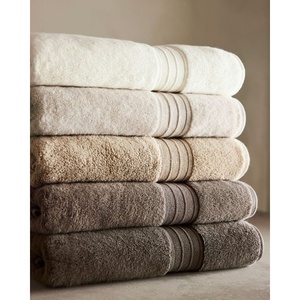Serviette de bain en coton de couleur unie, rectangulaire, teinte unie, pour usage domestique, serviettes douces pour la peau - Product Image 1