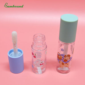 Échantillons Gratuits de Tubes de Gloss à Lèvres Transparents de 17/15 ml, Capacité de 15 ml, avec de Mignons Animaux Imprimés en 3D et un Grand Pinceau - Product Image 6