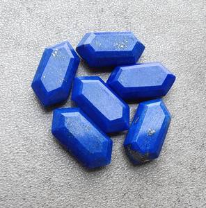 Lapislázuli Natural, Forma Hexagonal, Corte Plano, Calibrado, Gema Suelta para Joyería - Product Image 3