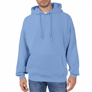 Wholesale Heavyweight 100% Cotton Fleece Pullover <b>Hoodie</b> Custom Logo Men Streetwear <b>Red</b> Color Long Sleeve Front Pocket <b>Hoodie</b> - Product Image 4
