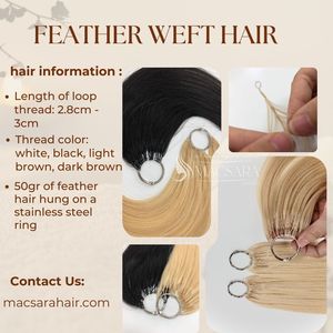 Extensiones de Cabello de Lujo con Trama de Pluma de Cabello Humano, Proveedor Confiable de Extensiones de Cabello, Mejores Proveedores en Vietnam, Precio al por Mayor - Product Image 2