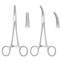 Handgereedschap Muggenforceps Staal Handmatig Huisdierharenklem Visserij Klemtang Epilatiegereedschap Gebogen Rechte Punt 12,5 16 18cm