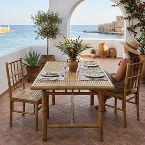 Silla de Comedor de Bambú Hecha a Mano Personalizada al por Mayor – Proveedor de Muebles de Bambú Natural Ecológico - Product Image 5