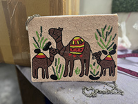 Tas Selempang Bordir Bohemian Modern India Buatan Tangan dengan Manik-Manik, Ringan, Kapasitas Besar, Tas Wanita untuk Acara Malam