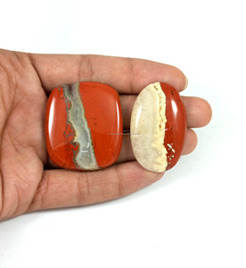Best Quality Loose Gemstones Natural Red Jasper Cabochon Lot for Crystal Healing Jewelry Making Gemstone Jewelry Collection - Product Image 6