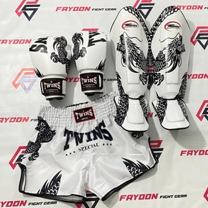 Equipo de Entrenamiento de Artes Marciales Hecho a Medida, Pantalones Cortos de Muay Thai, Guantes de Boxeo y Espinilleras, Equipo de Entrenamiento de Kickboxing, Set de Boxeo - Product Image 2