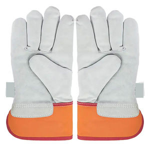 Gants en cuir à paume unique, finition en cuir de vachette, durables, antidérapants, thermiques, doublure en laine ignifuge, hiver, personnalisés, Pakistan - Product Image 5