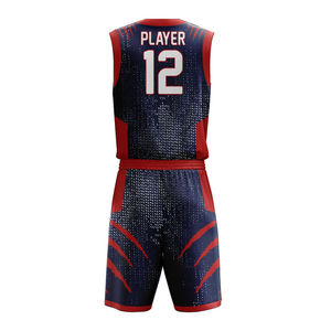 Tenue de basketball personnalisée pour hommes, respirante, grandes tailles, nouveau style, broderie, ensemble d'entraînement d'équipe, impression par sublimation, séchage rapide - Product Image 5