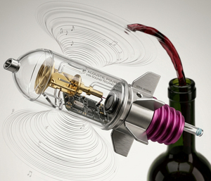 Acoustic Pourer Vin-Sound Technology Wine <b>Bottle</b> <b>Stopper</b> with LED Light USB Powered Decanter Accessory for Home Dining - Product Image 5