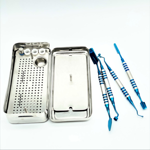 Kit de Limpieza Dental Profesional de 5 Piezas con Escalador Manual de Acero Inoxidable Recubierto de Plasma Azul para Limpieza Dental - Product Image 5