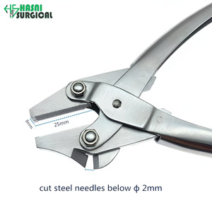 Precio al por mayor: Tijeras quirúrgicas Hasni para huesos, alicates de punta plana, cortador de alambre K, de acero inoxidable, manuales, con certificación CE - Product Image 4