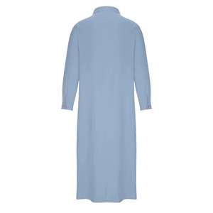 Túnica Jubba para Hombre de Oriente Medio, Pantalones Thobe Árabes de Verano en Rojo, Tela de Poliéster Hilado, Casual, Transpirable, Cuello en V, Manga Larga, Holgado - Product Image 4