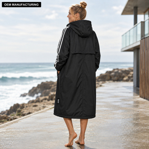 Longline Softshell <b>Jacket</b> Waterproof Hooded Windbreaker Coat Private Label Outdoor <b>Rain</b> <b>Jacket</b> Unisex - Product Image 1