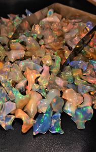 Natural Ethiopian Opal Polished Rough Multi <b>Fire</b> Opal Gemstone Wholesale Lot Jewelry Making <b>Stone</b> Loose Opal - Product Image 6
