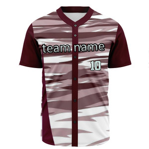 Uniformes de béisbol sublimados personalizados al por mayor, 100% poliéster - Product Image 3