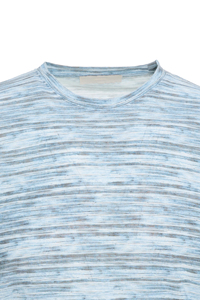 เสื้อยืดพรีเมียมลายสเปซได ผู้ชาย ผ้าฝ้าย 100% คอกลม น้ำหนักเบา ระบายอากาศดี สไตล์ลำลอง แฟชั่นฤดูร้อน รับสกรีนโลโก้ OEM ODM - Product Image 3
