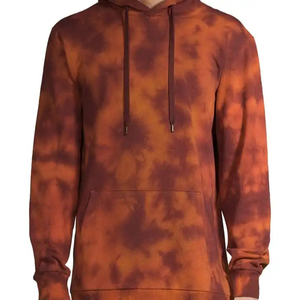 Men's Plain Dyed Hooded Sweatshirt Regular Fit 100% Cotton Knitted <b>Lightweight</b> Casual Winter Wear Pocket Design - Product Image 6