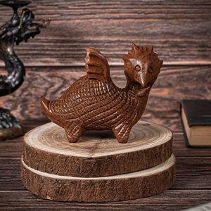 Natural Wood Dragon Statue Handmade Craft OEM Wooden Dragon Figurine Manufacturer Supply by AYAANS CREATIONS - Product Image 4