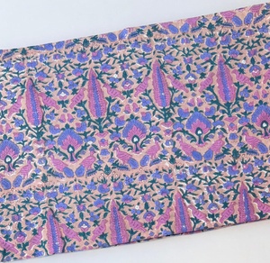 Hermosa Tela de Algodón con Estampado Artesanal de Bloques de Madera Indios para Decoración del Hogar, Proveedor Directo de Fábrica - Product Image 1