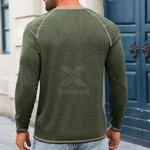 Vêtements décontractés pour hommes, prix de gros OEM, chemise à manches courtes, séchage rapide, tissu tricoté respirant, couleur unie, vêtements pour événements de club - Product Image 5