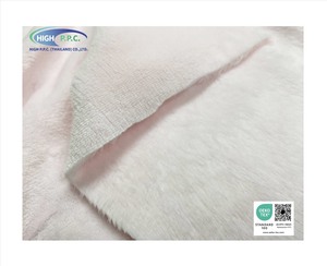 Tissu tricoté 100 % polyester double face couleur rose bébé pour couverture, manteau, vêtement – Doux et confortable - Product Image 6