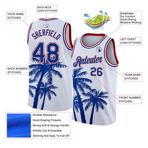2025 Latest Hot Sale Custom Team Name and Number Summer Printed Breathable Moisture-Wicking 100% <b>Polyester</b> Basketball Jersey OEM - Product Image 5