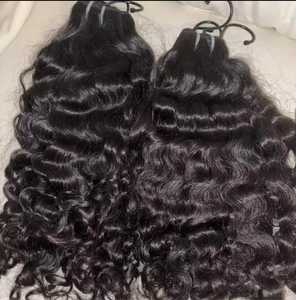 Extensiones de Cabello Natural Indio Mkvvk, Cabello Humano Virgen Remy 100% Rizado, Mechones con Doble Trama a Máquina, Tamil Nadu - Product Image 1