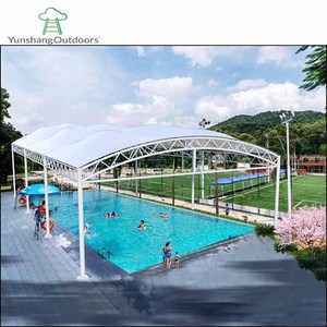 2024 hồ bơi bìa vải Polycarbonate hồ bơi độ bền kéo mái căng thẳng cho bán - Product Image 3