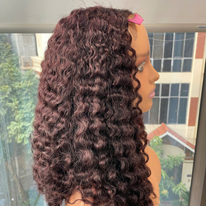 Cheveux vierges LINU vietnamiens Bac Ninh, qualité supérieure, boucles rapides, couleur bordeaux, tissage de cheveux à double trame faite à la machine - Product Image 6