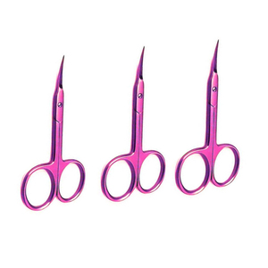 Precision Sharp Stainless Steel Straight Nail <b>Cuticle</b> <b>Scissors</b> Custom Color Professional Manicure Pedicure Pink Color Durable - Product Image 5